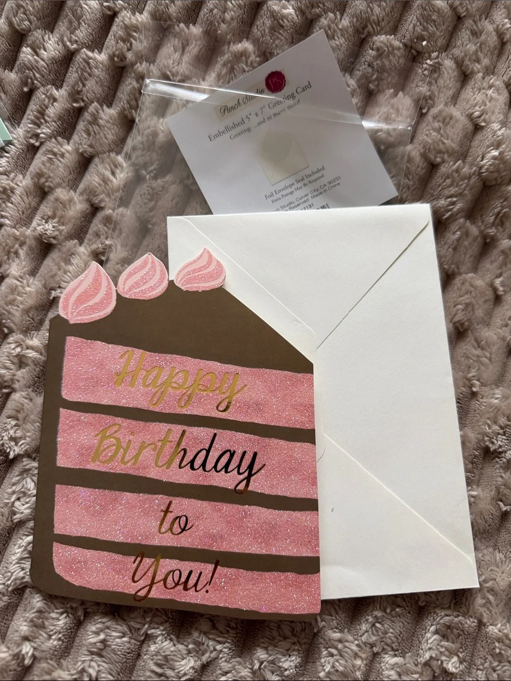 Rifle Paper Co. Gold & Silver 'Cheers' Champagne Toast Card